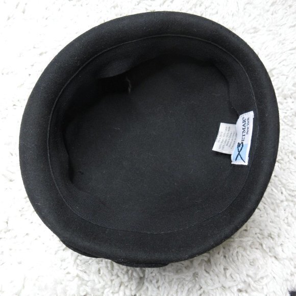 Betmar New York black vintage wool hat‎ - Picture 3 of 6